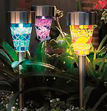 Poste luz mosaico modernista